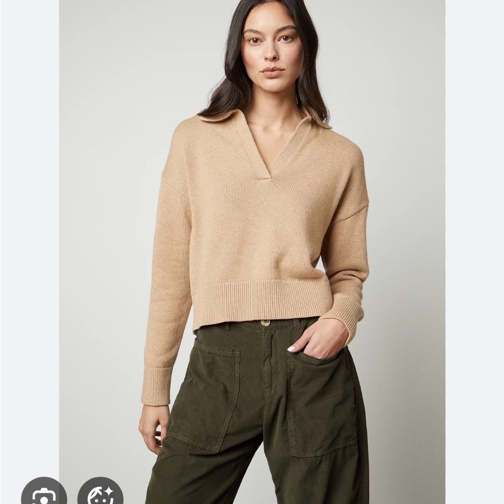 Velvet Lucie Sweater in camel size small